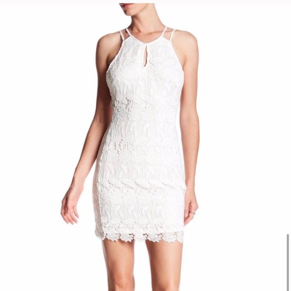 ASTR white lace dress NWT